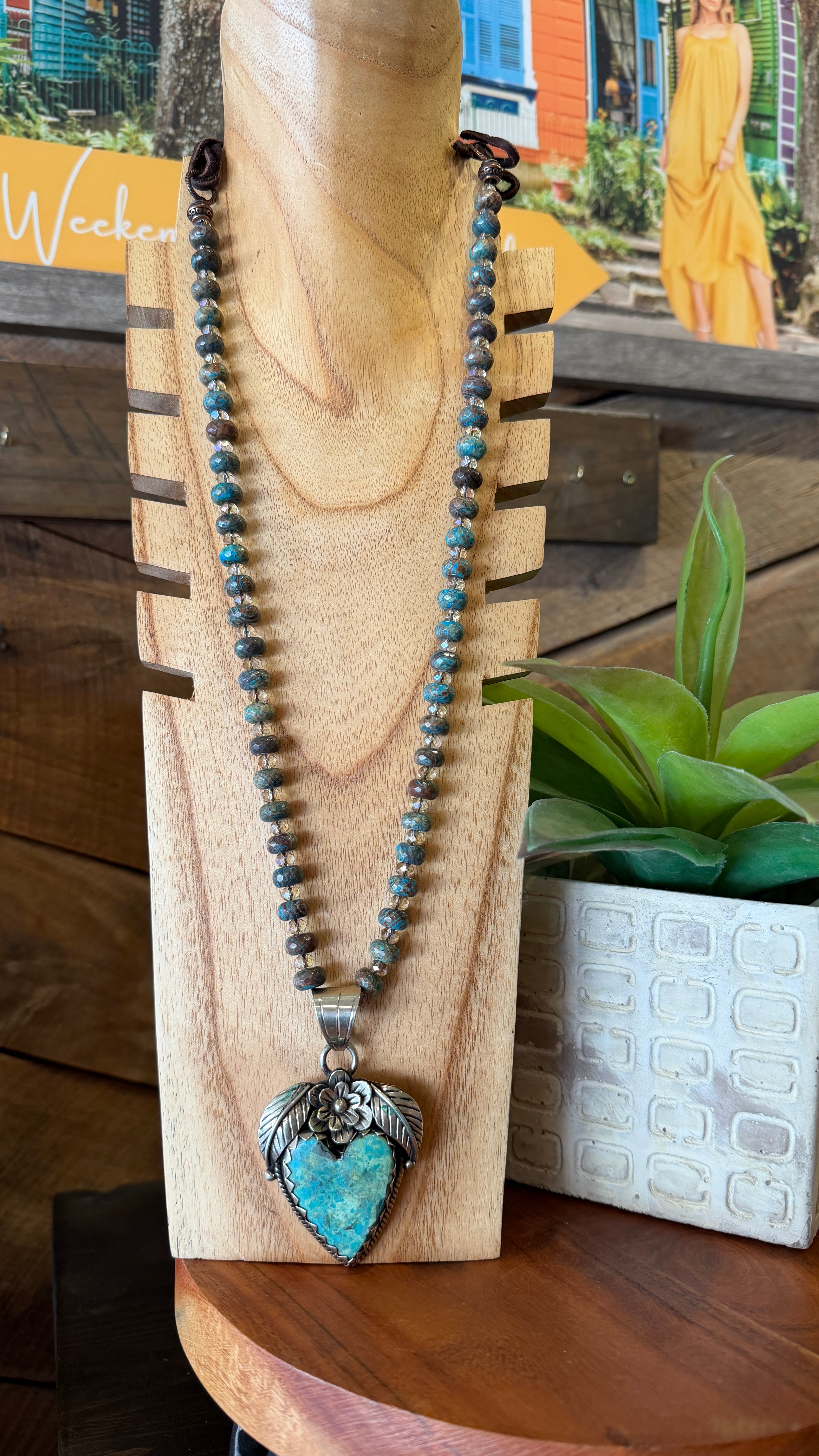 Turquoise Heart Necklace