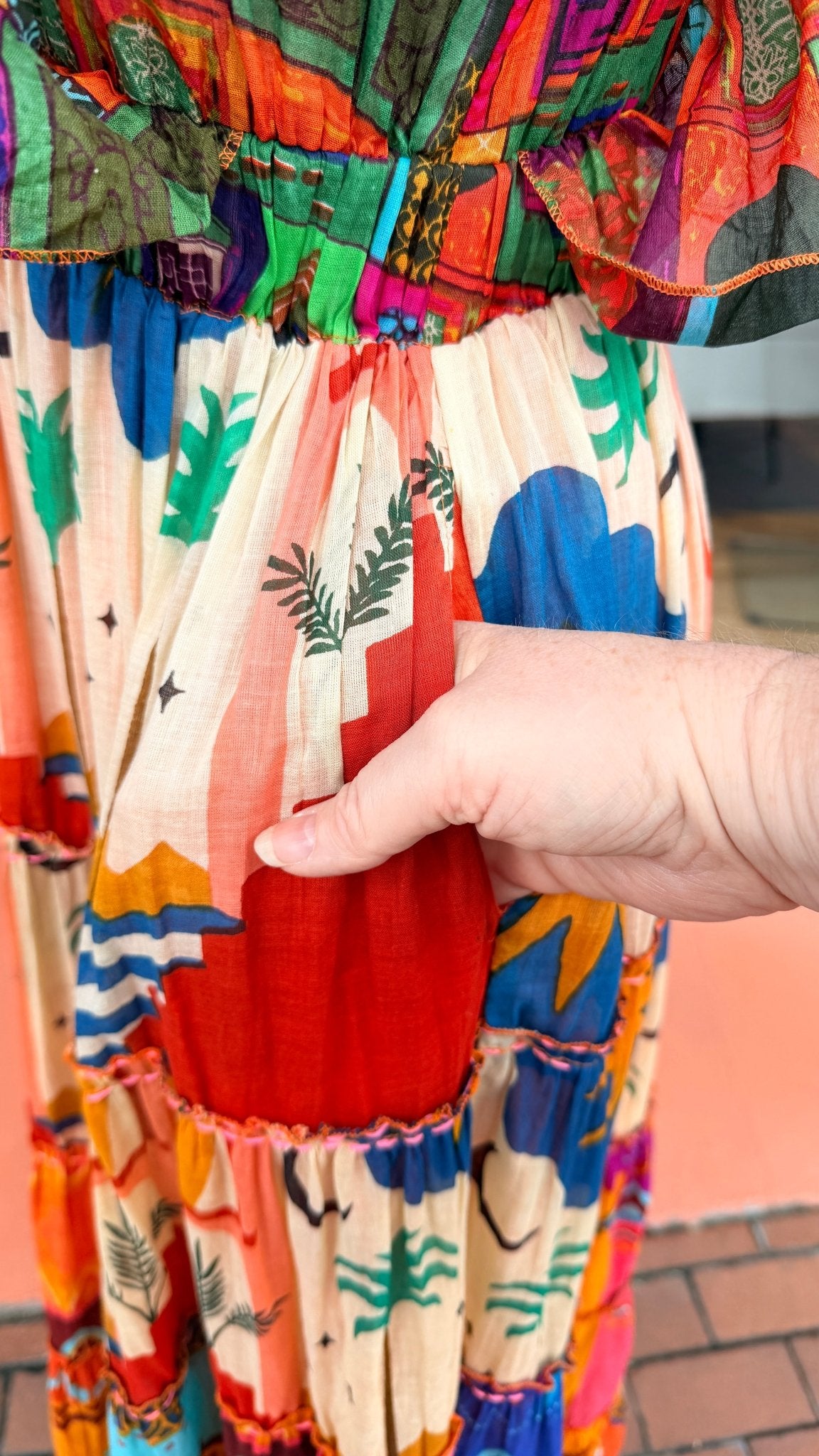 A Night in Tunisia Colorful Maxi Dress - Rebecca James Clothing