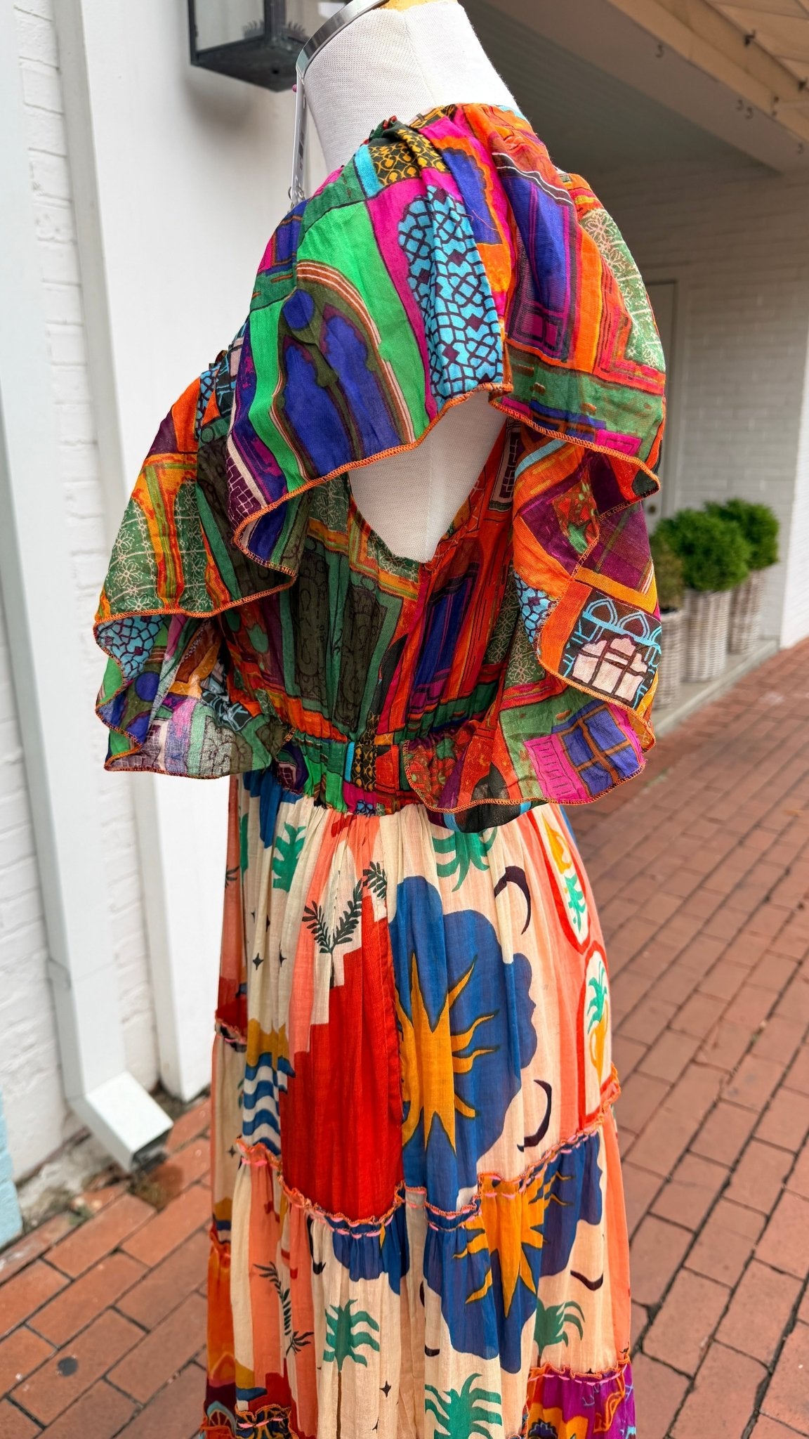 A Night in Tunisia Colorful Maxi Dress - Rebecca James Clothing