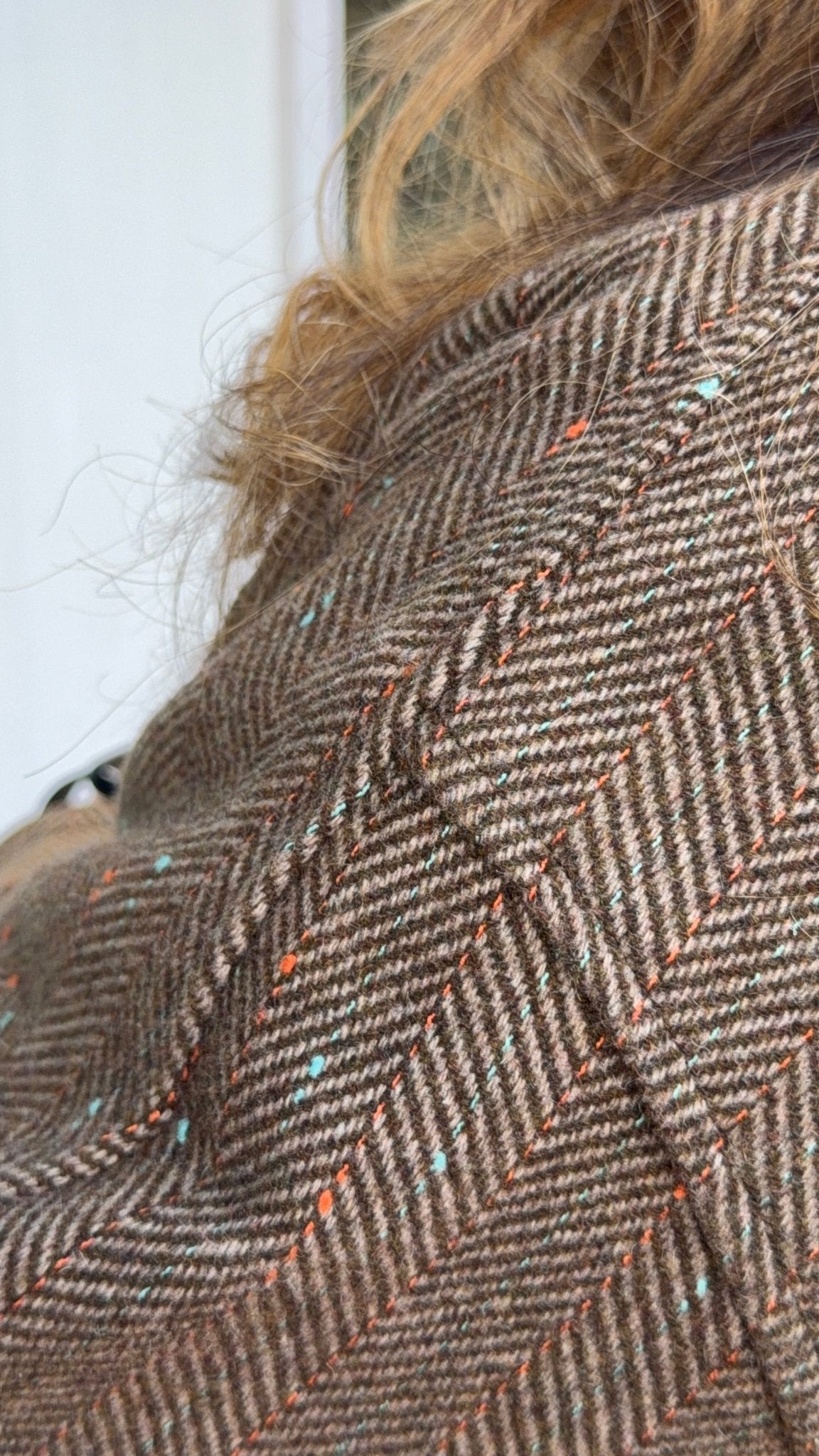 Back To School Brown Herringbone Jacket - Rebecca James Clothing