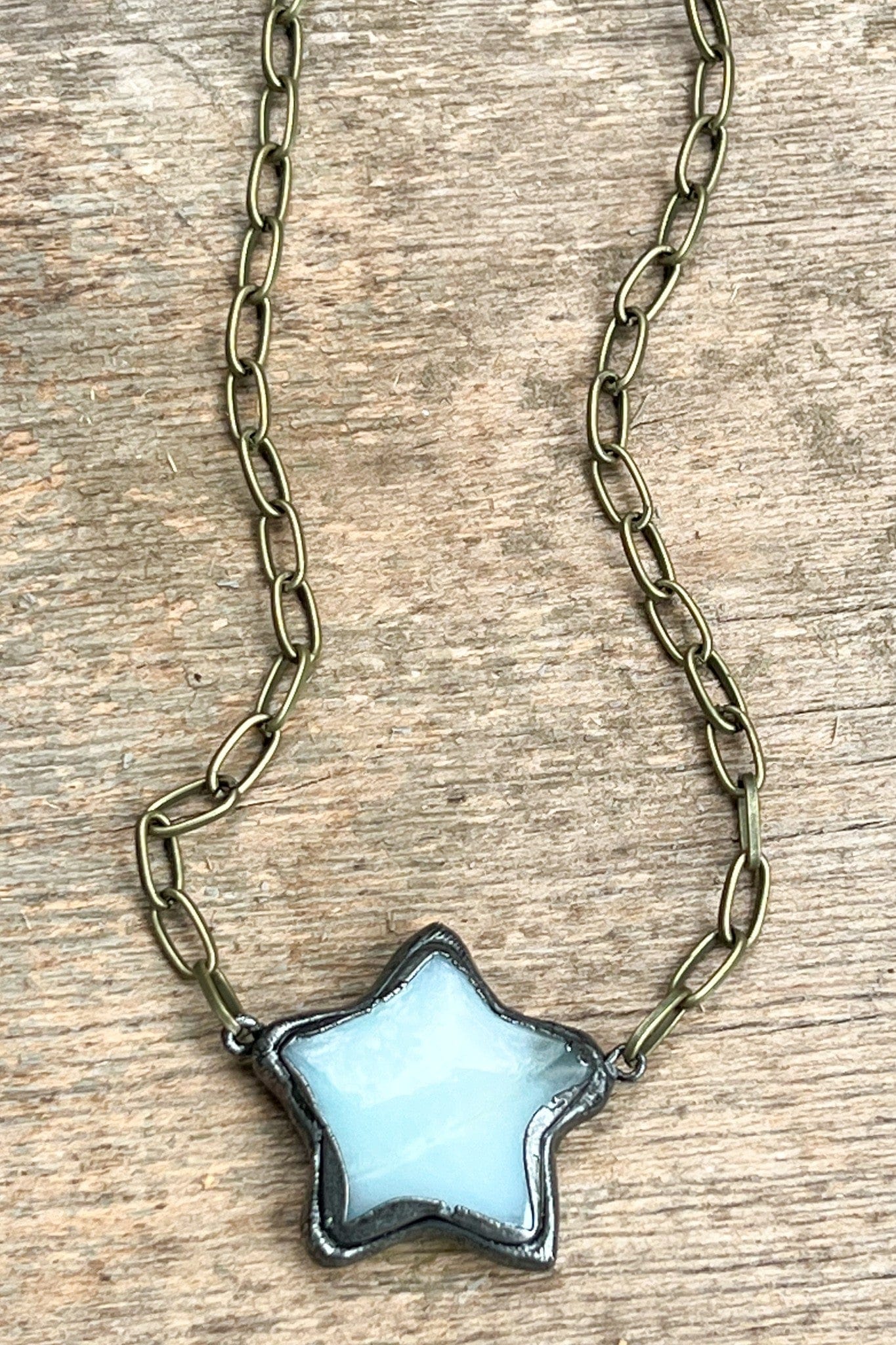 Blue Mini Star Necklace - Rebecca James Clothing