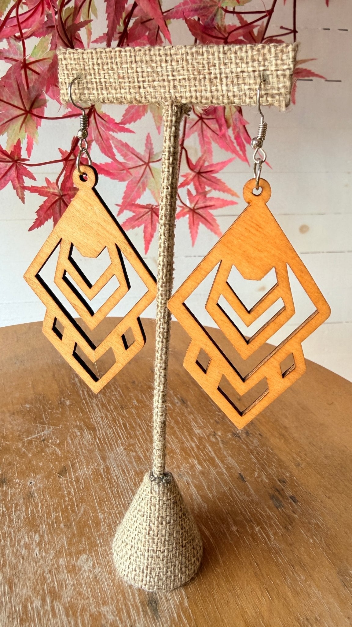 Bohemian Lightweight Wooden Earrings - Rebecca James Clothing