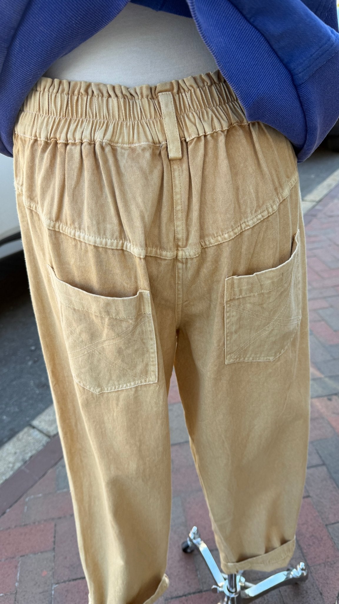 Butterfly Dreams: Boho Cotton Pants | Slouchy Wearable Art - Rebecca James Clothing