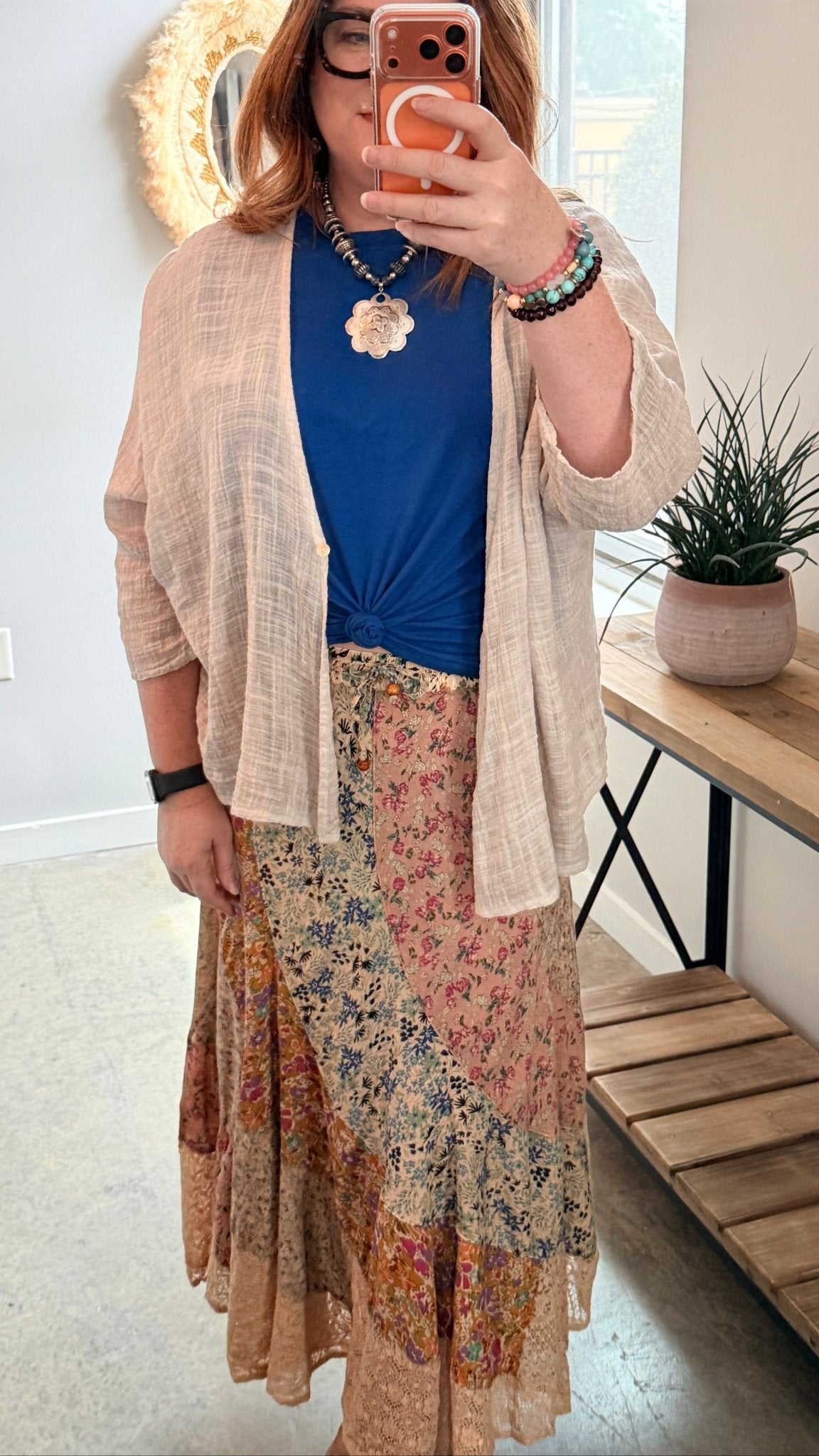 Cascading Floral Maxi Skirt - Rebecca James Clothing