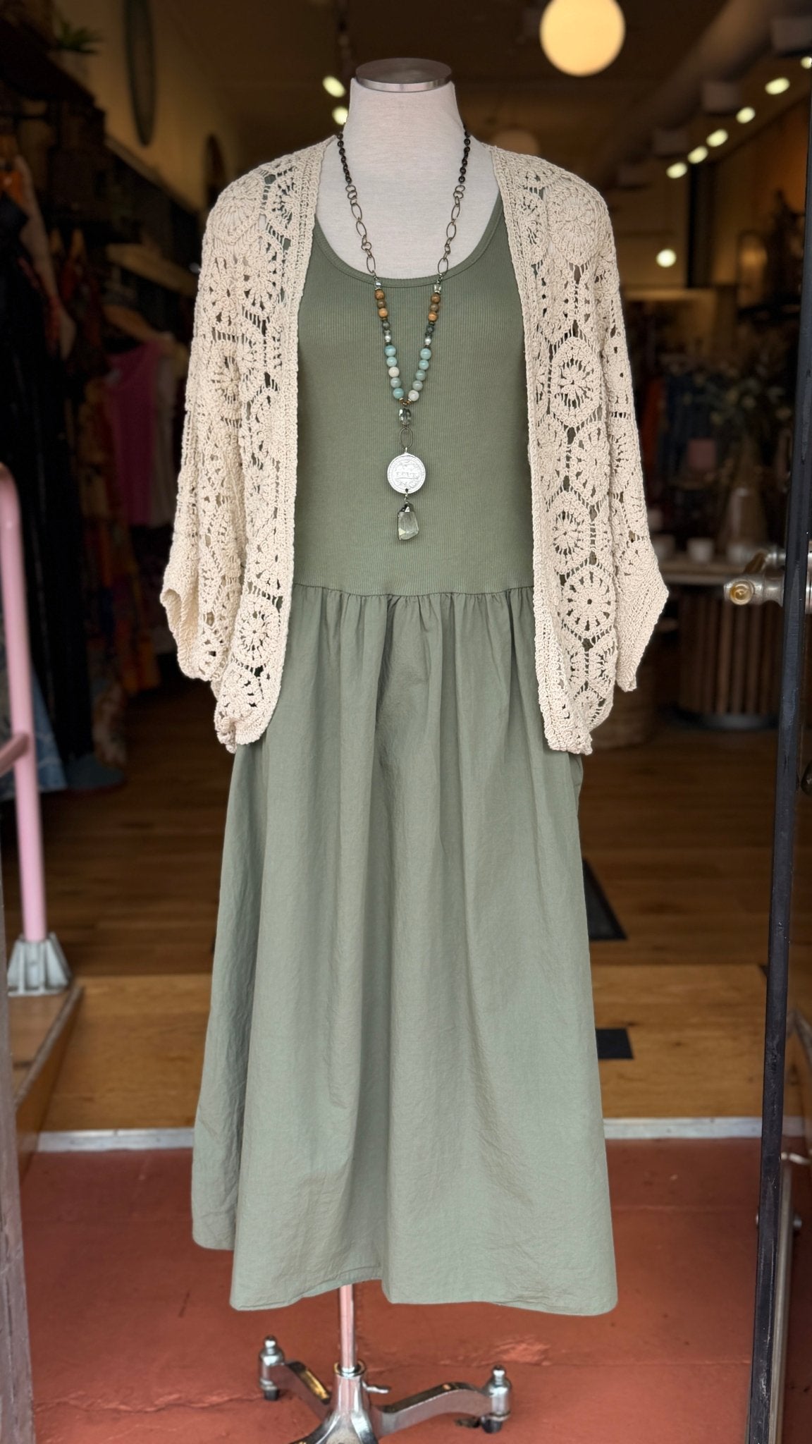 Everyday Cotton Knit Tank Dress - Rebecca James Clothing