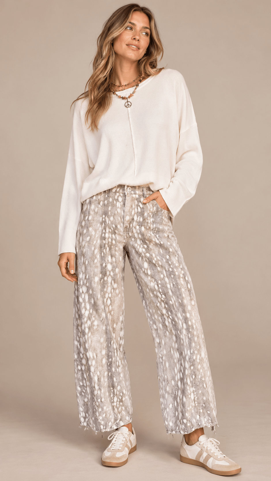 Fawn Over You Wide Leg Pants - Rebecca James Clothing
