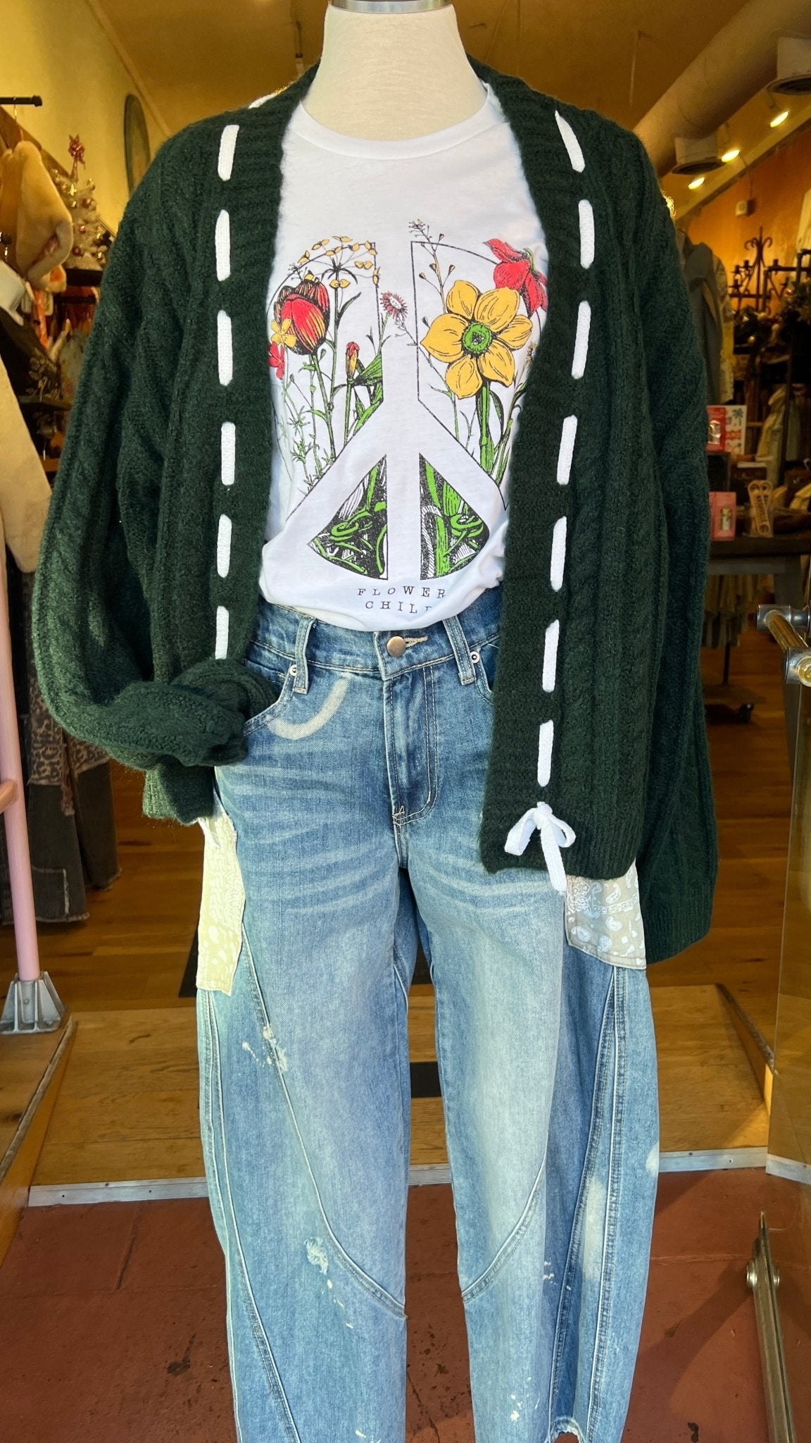 Flower Child Peace Graphic Tee - Rebecca James Clothing
