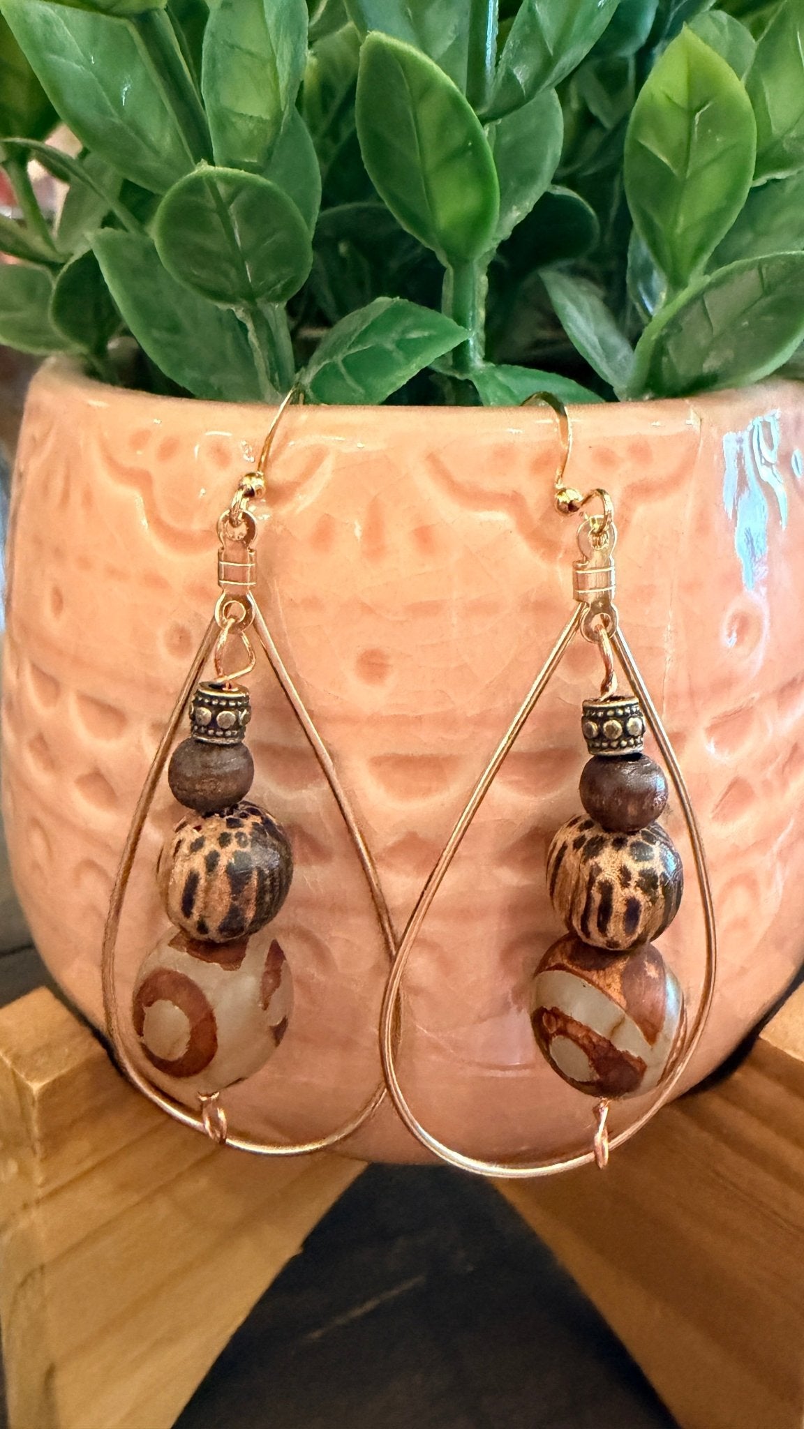 Forest Pathway Beaded Earrings by RJC - Rebecca James Clothing