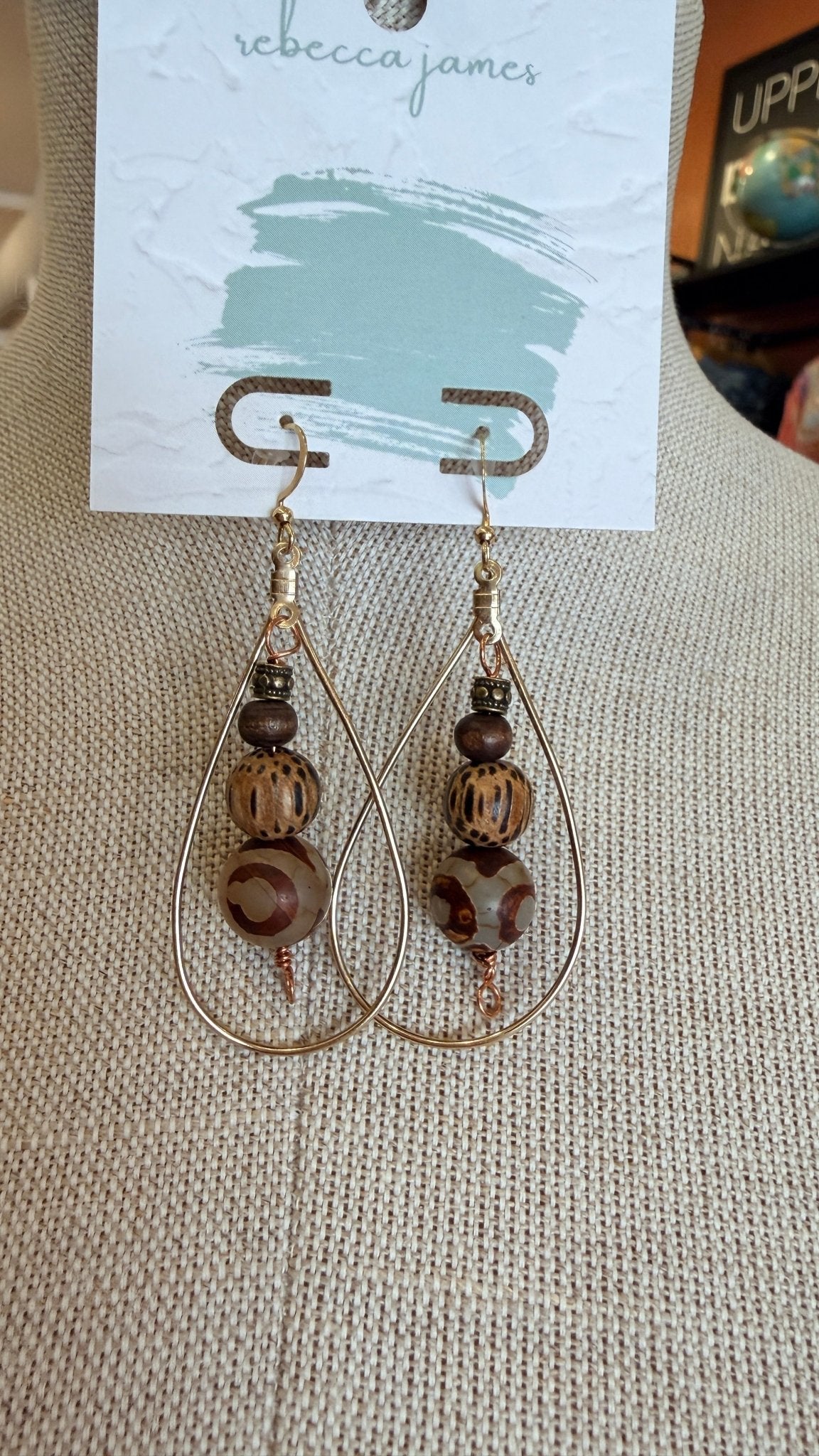 Forest Pathway Beaded Earrings by RJC - Rebecca James Clothing