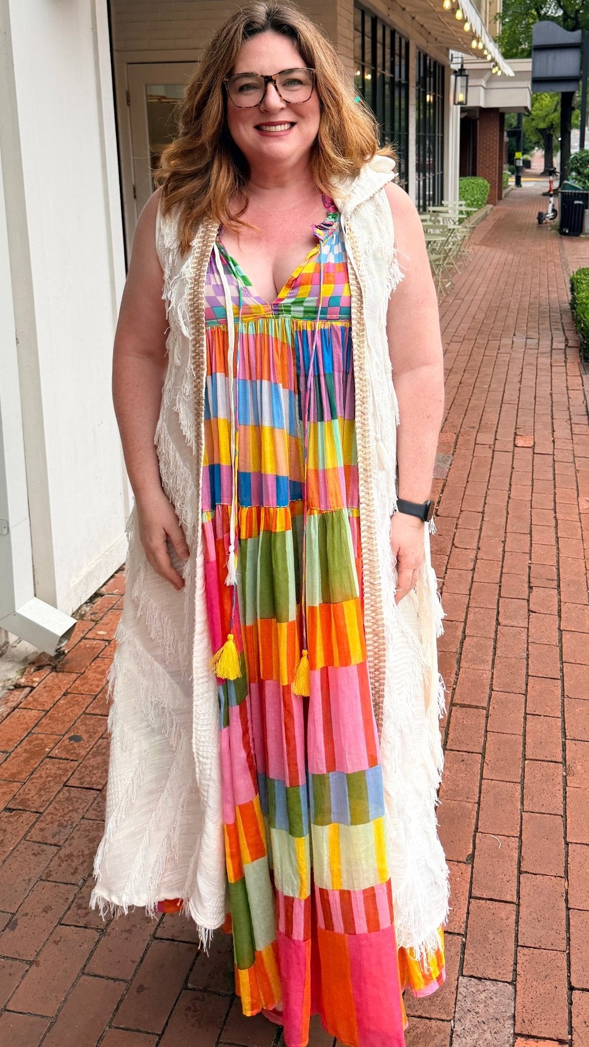 Free Spirit Ivory Textured Cotton Duster - Rebecca James Clothing