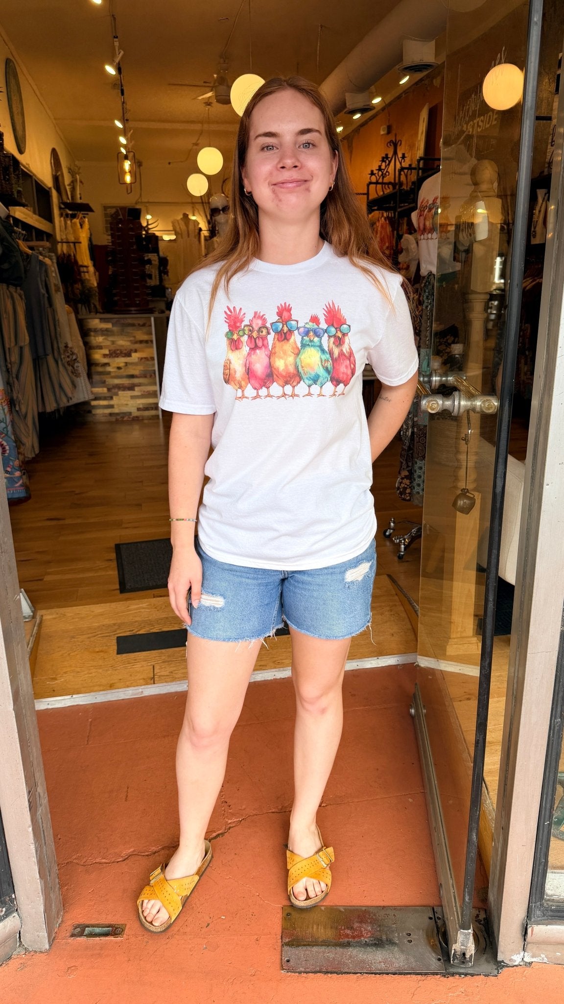 Funky Chicken Graphic Tee - Rebecca James Clothing