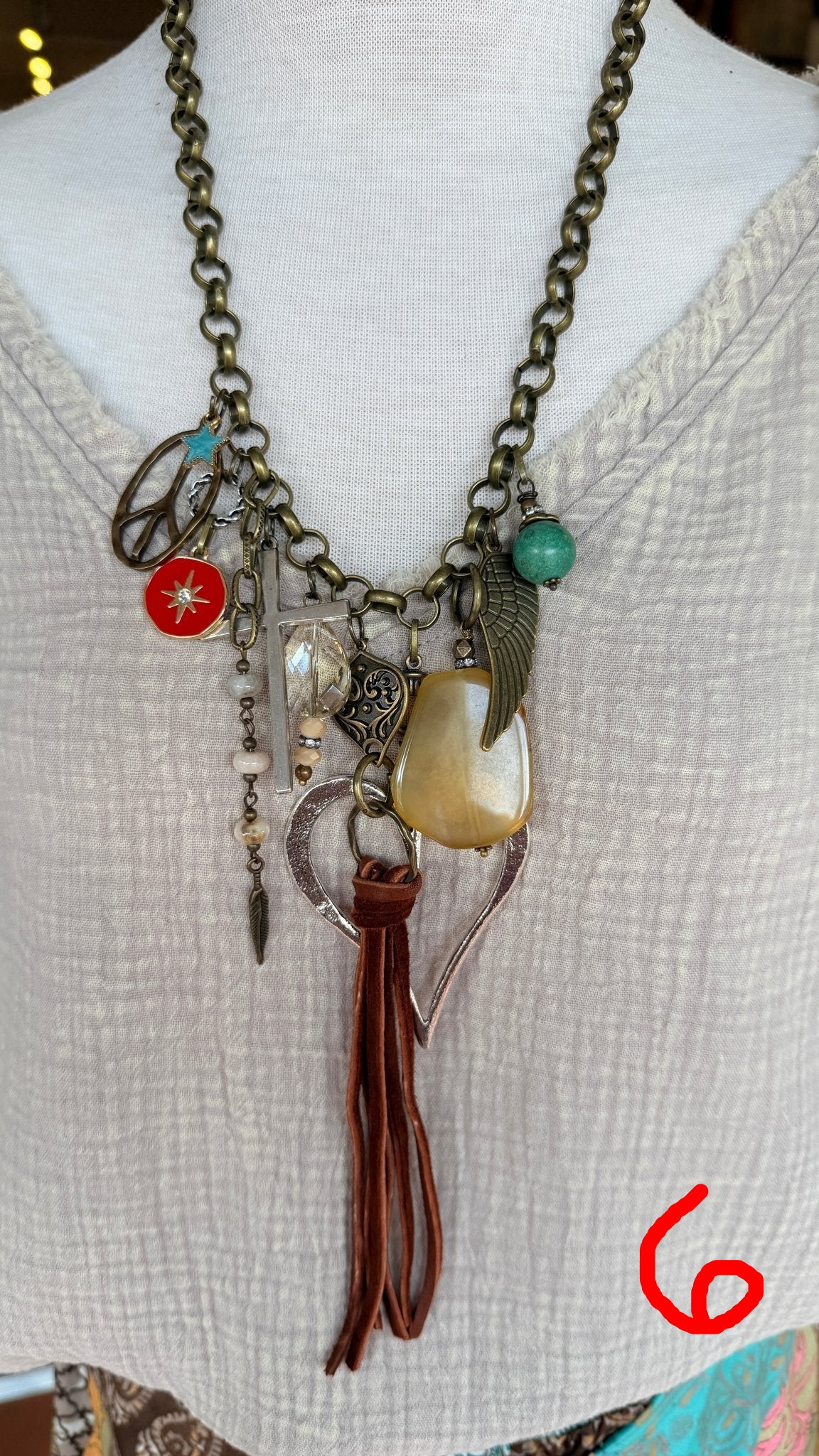 Gypsy Junk One of A Kind Charm Necklace - Rebecca James Clothing