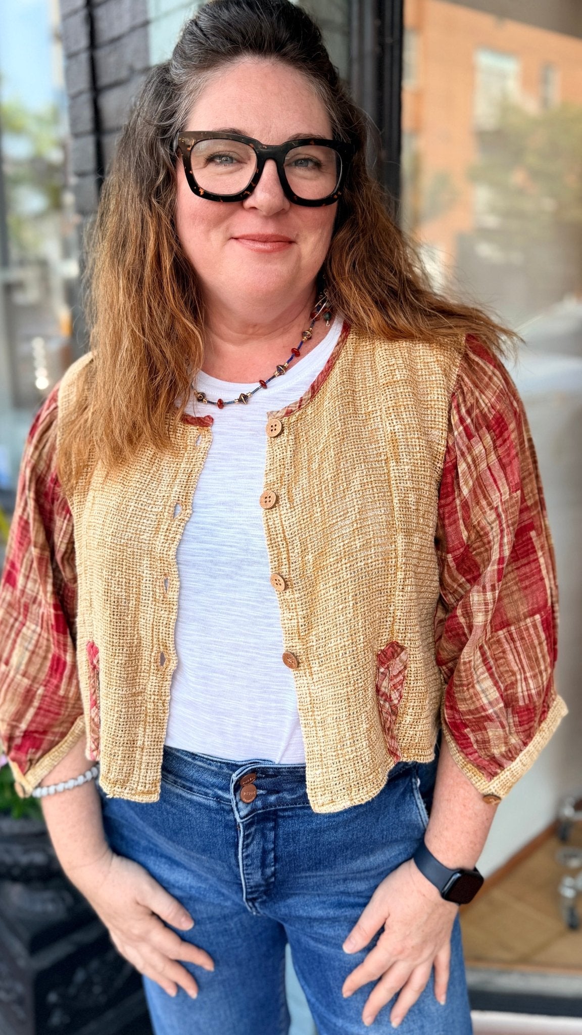Lapis and Coral Beaded Necklace by RJC - Rebecca James Clothing