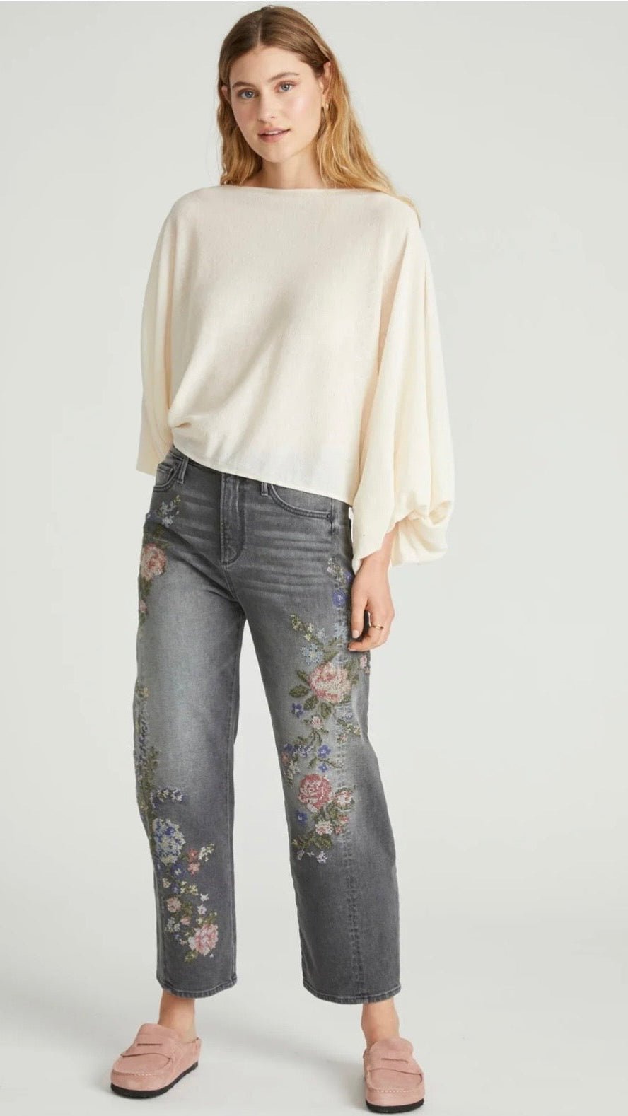 Lucy Barrel Natura Needlepoint by Driftwwod Jeans - Rebecca James Clothing