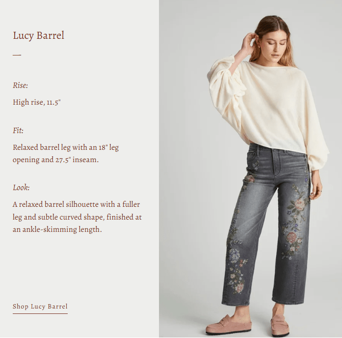Lucy Barrel Natura Needlepoint by Driftwwod Jeans - Rebecca James Clothing