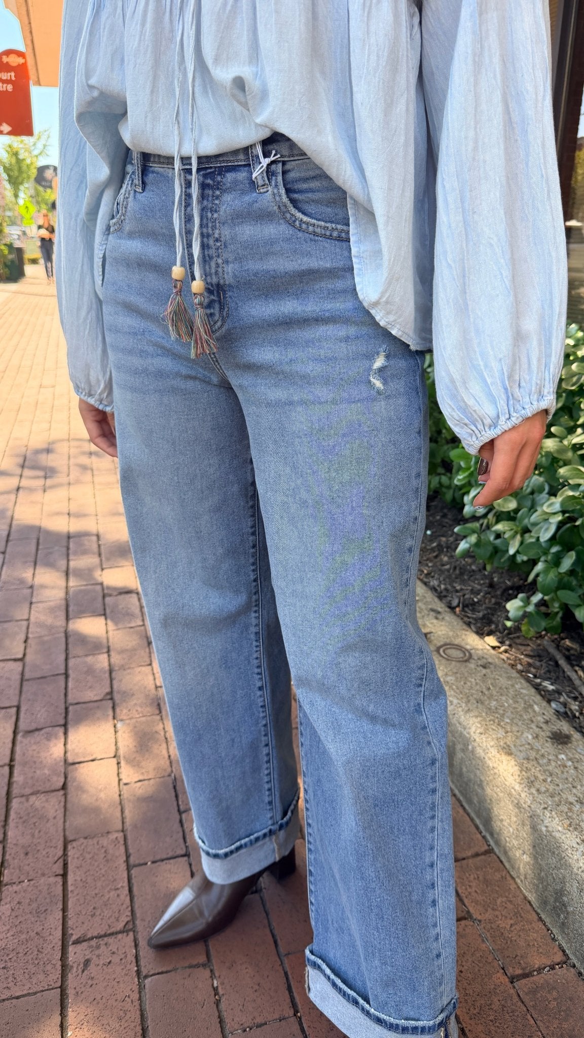 Medium Wash Comfort Stretch HIgh Rise Jeans - Rebecca James Clothing