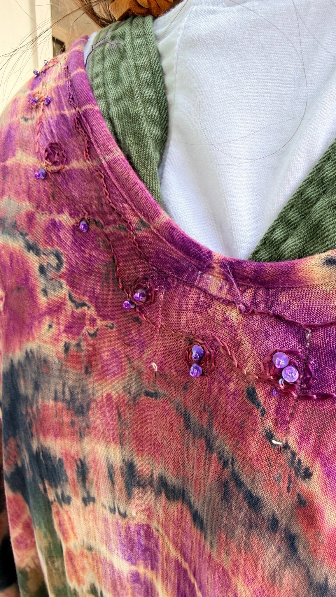 Midnight Moss Tie Die Kimono Wrap - Rebecca James Clothing