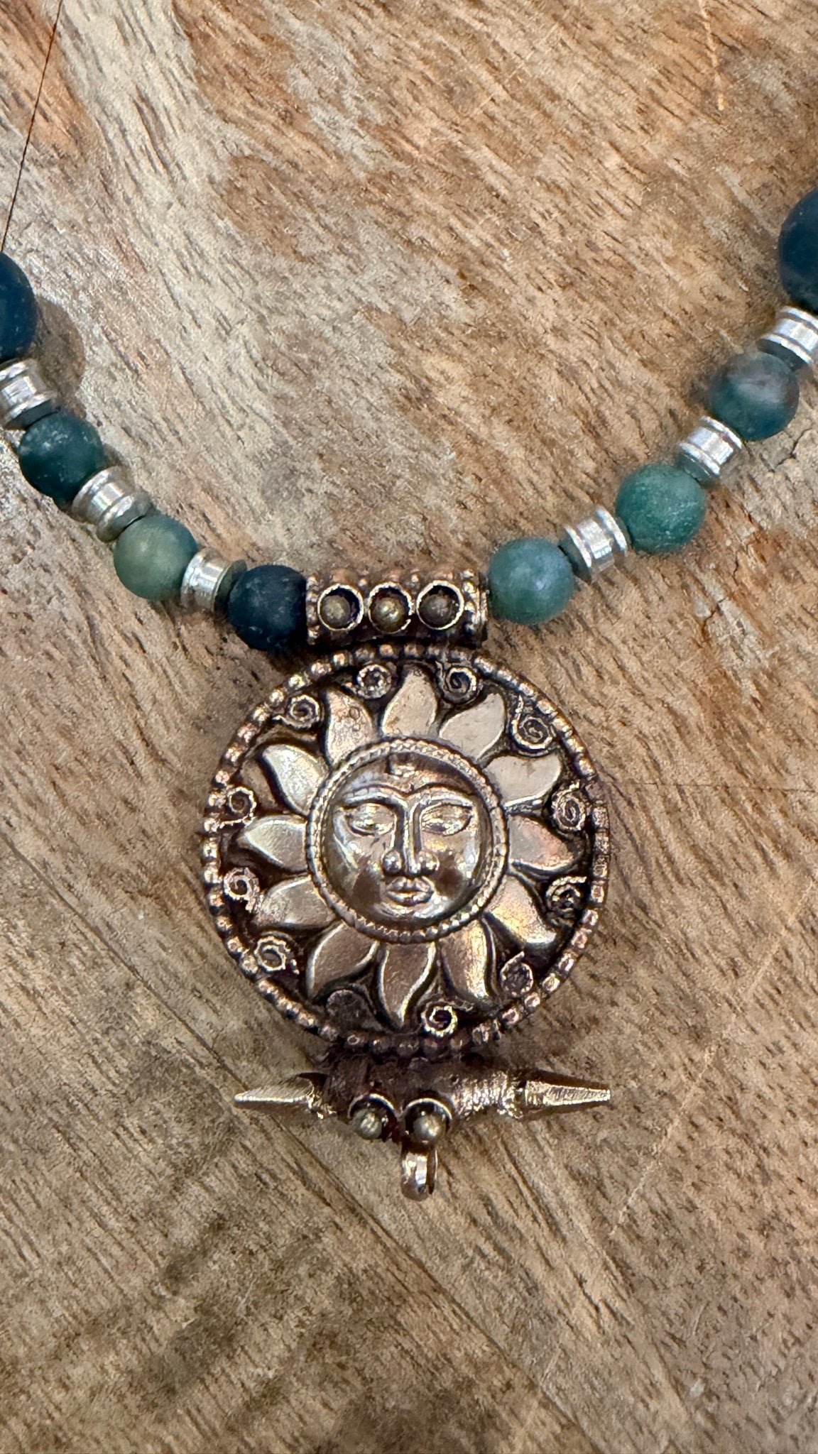 New Beginnings Moss and Indian Agate Necklace by RJC - Rebecca James Clothing