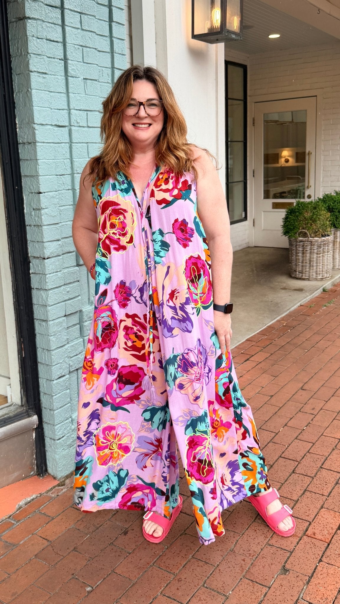 Orchid Flower Bloom Jumpsuit - Rebecca James Clothing