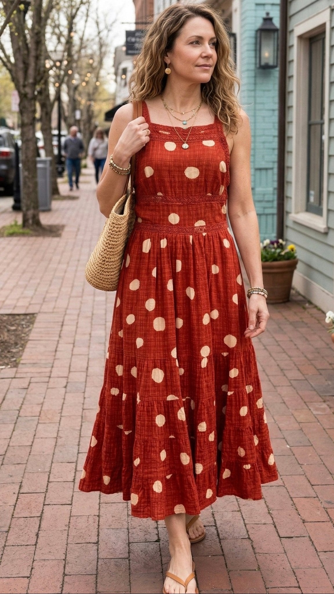 Poppy Fields Red Polka Dot Sundress - Rebecca James Clothing