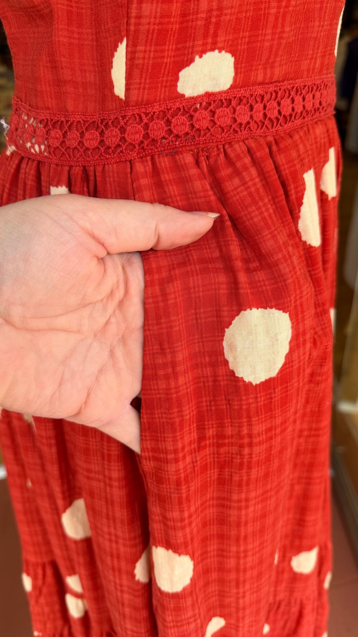 Poppy Fields Red Polka Dot Sundress - Rebecca James Clothing