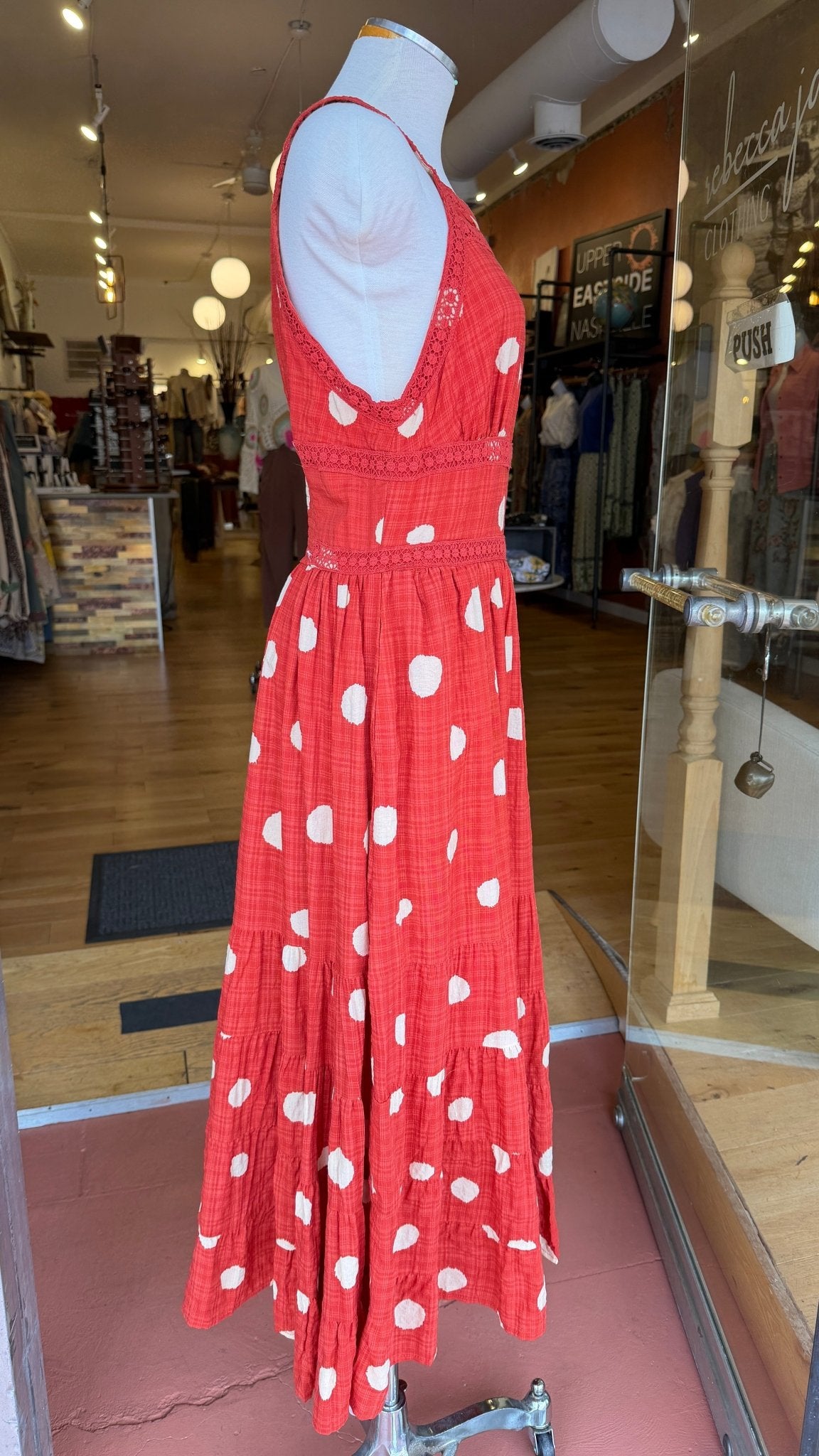 Poppy Fields Red Polka Dot Sundress - Rebecca James Clothing