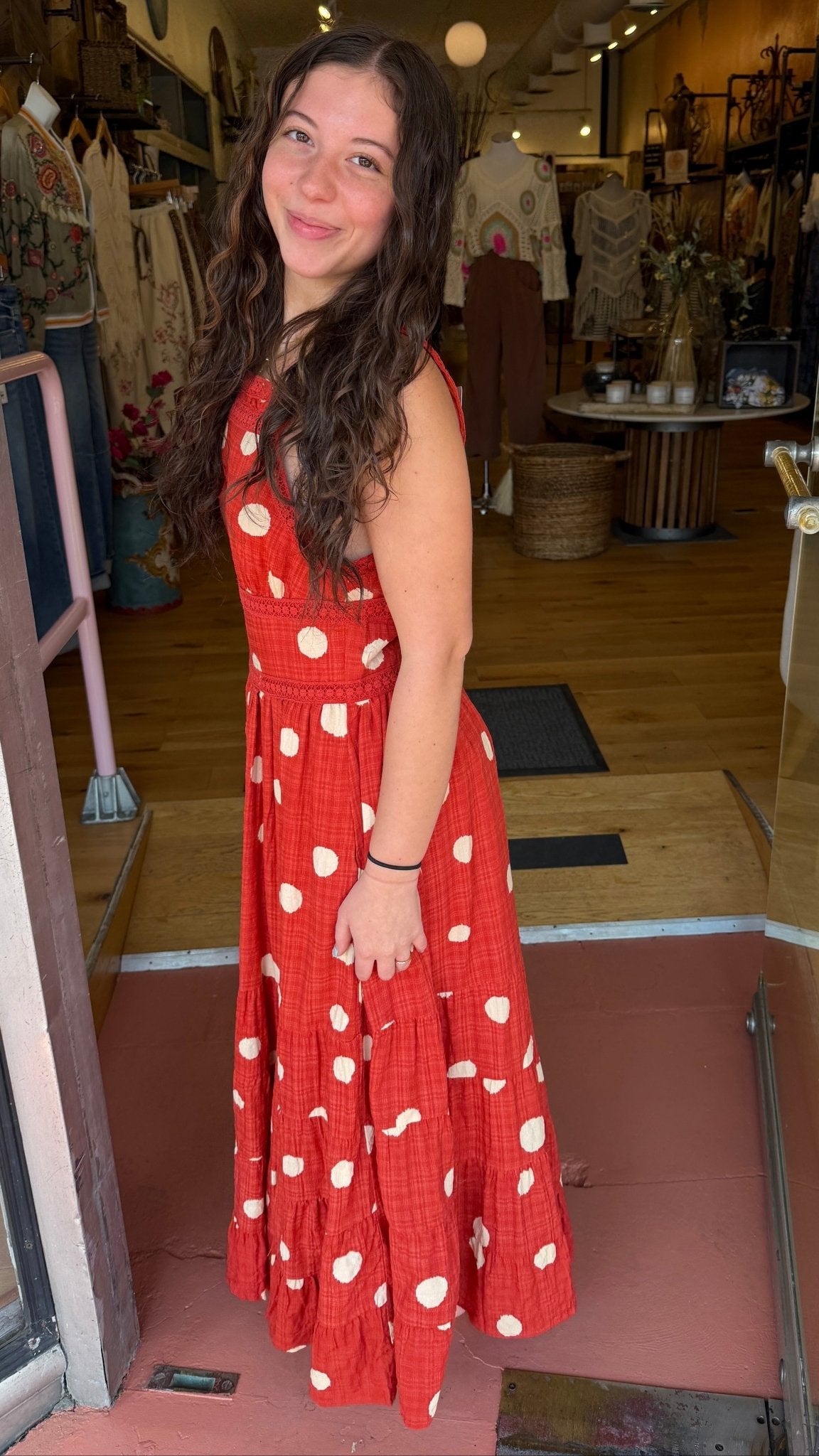 Poppy Fields Red Polka Dot Sundress - Rebecca James Clothing