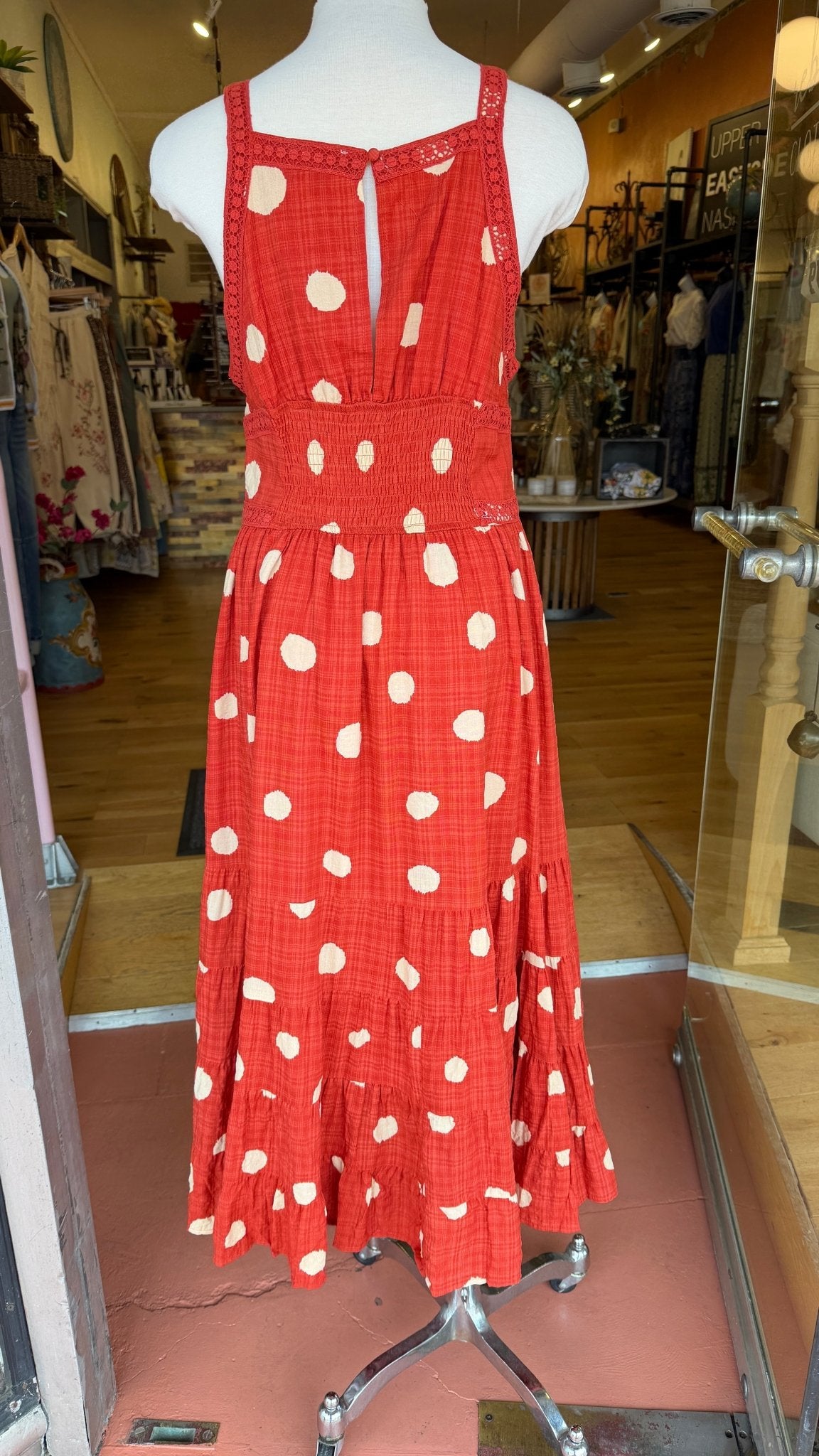 Poppy Fields Red Polka Dot Sundress - Rebecca James Clothing