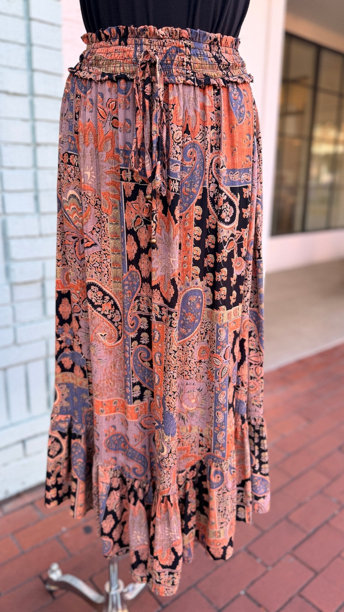 Pumpkin Spice Life Maxi Skirt - Rebecca James Clothing