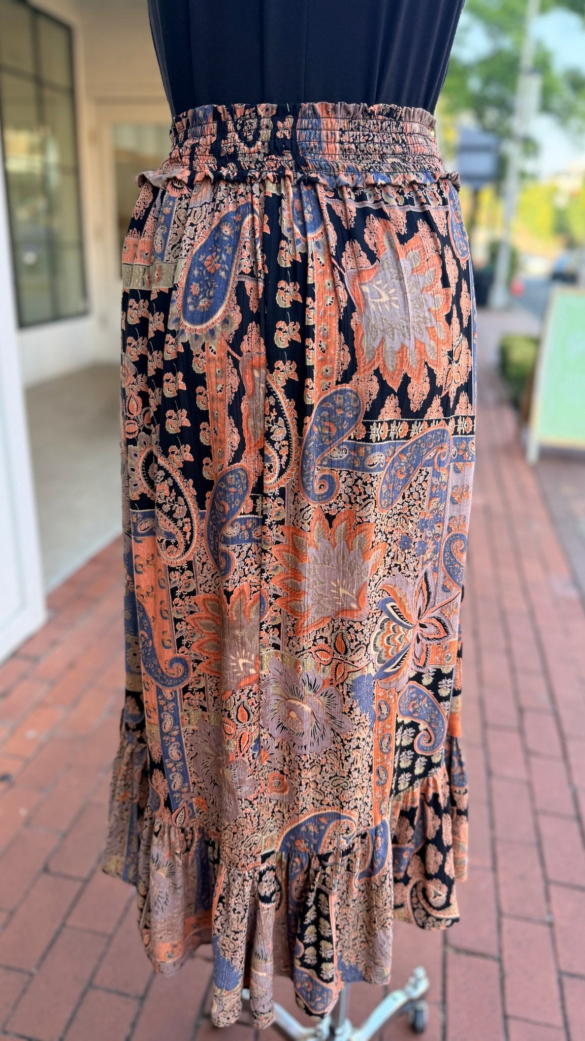 Pumpkin Spice Life Maxi Skirt - Rebecca James Clothing