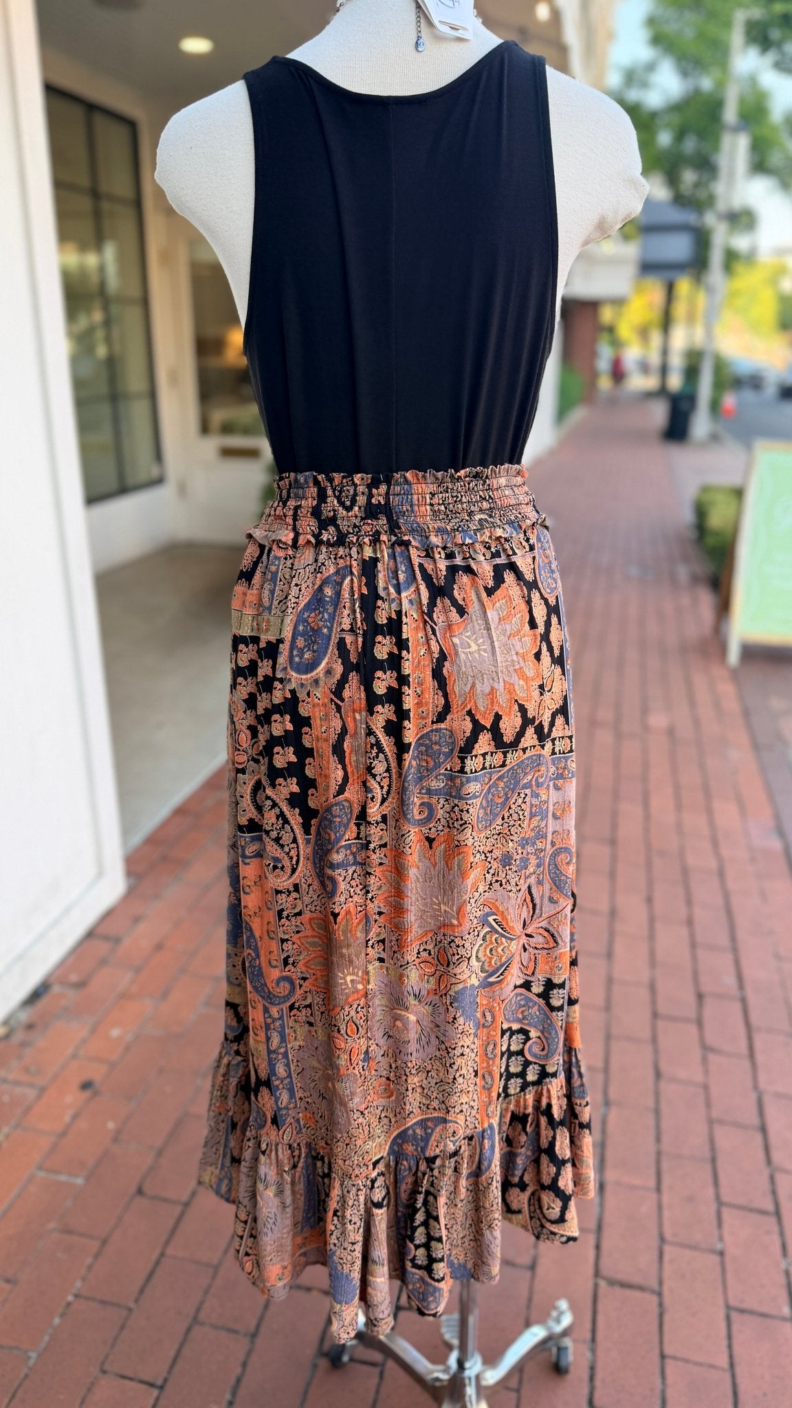 Pumpkin Spice Life Maxi Skirt - Rebecca James Clothing