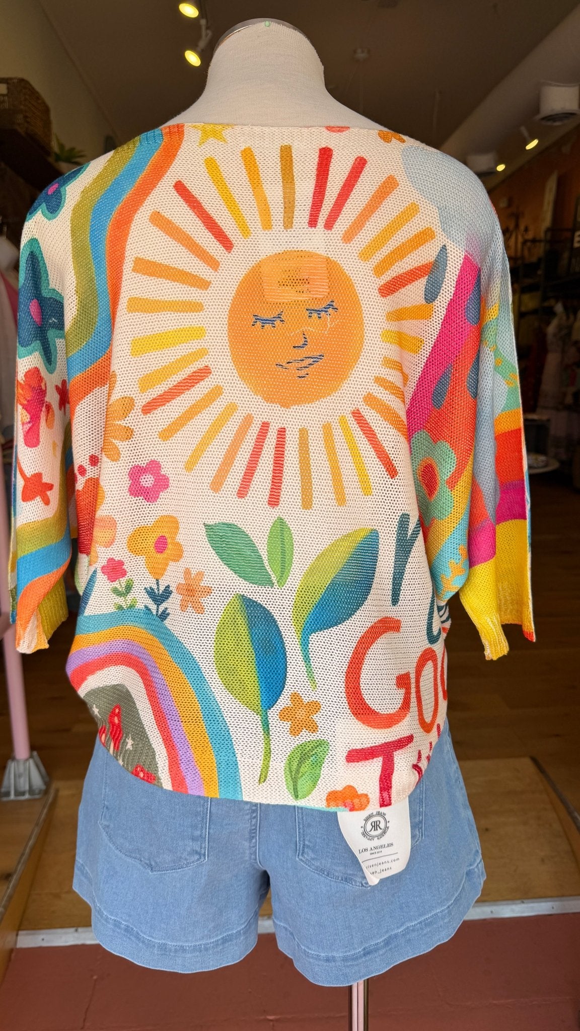 Sunshine Make Good Things Knit Top - Rebecca James Clothing