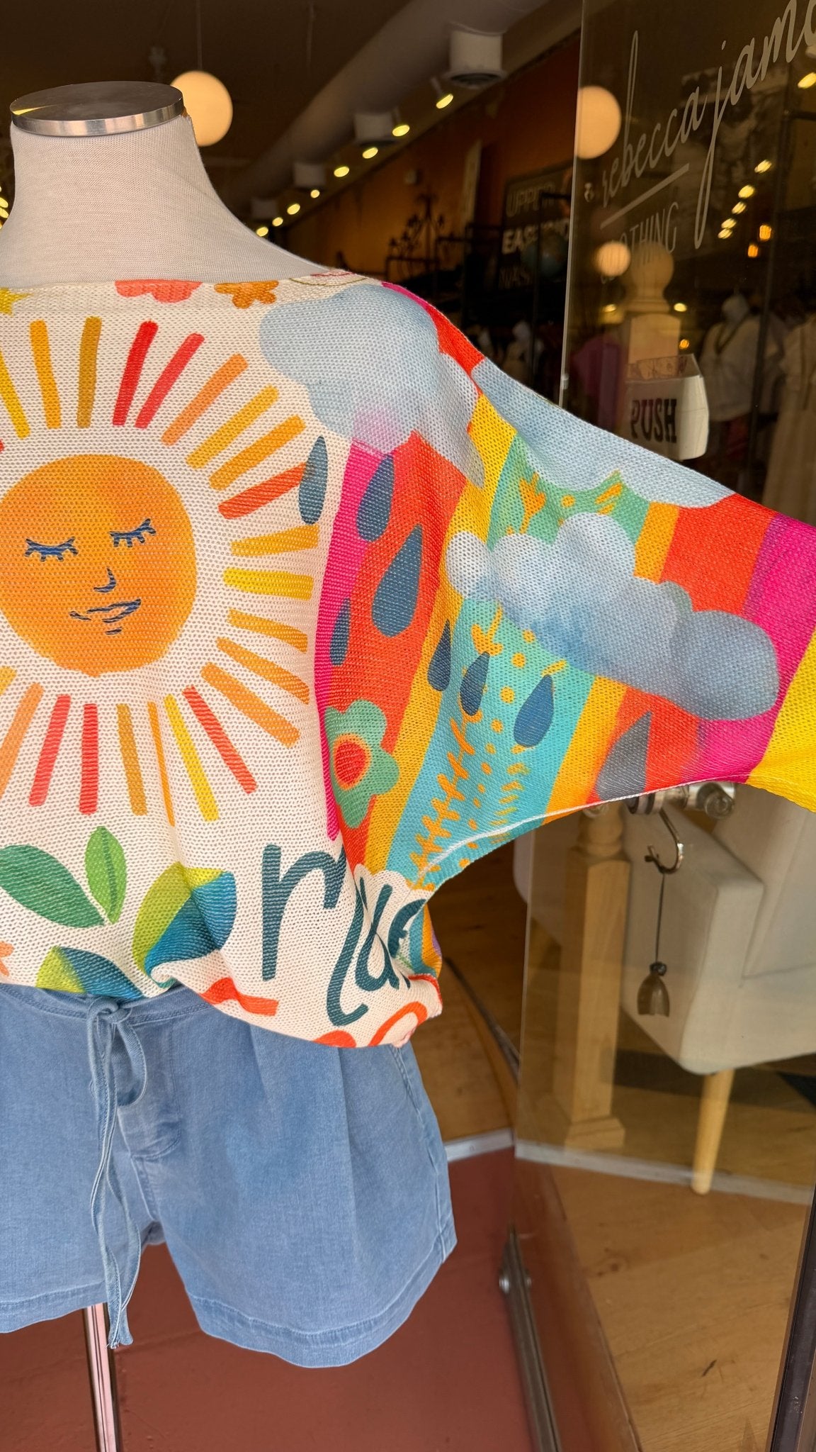 Sunshine Make Good Things Knit Top - Rebecca James Clothing