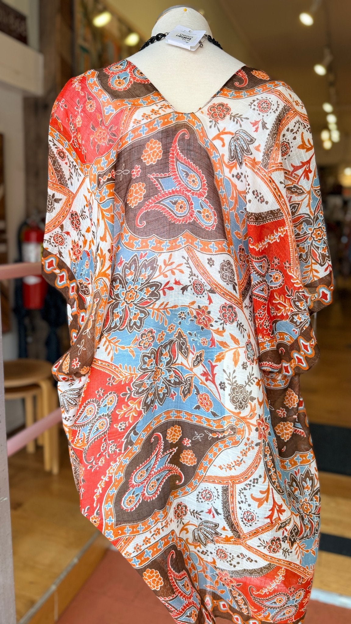 Tennessee Whiskey Boho Paisley Kimono Wrap - Rebecca James Clothing