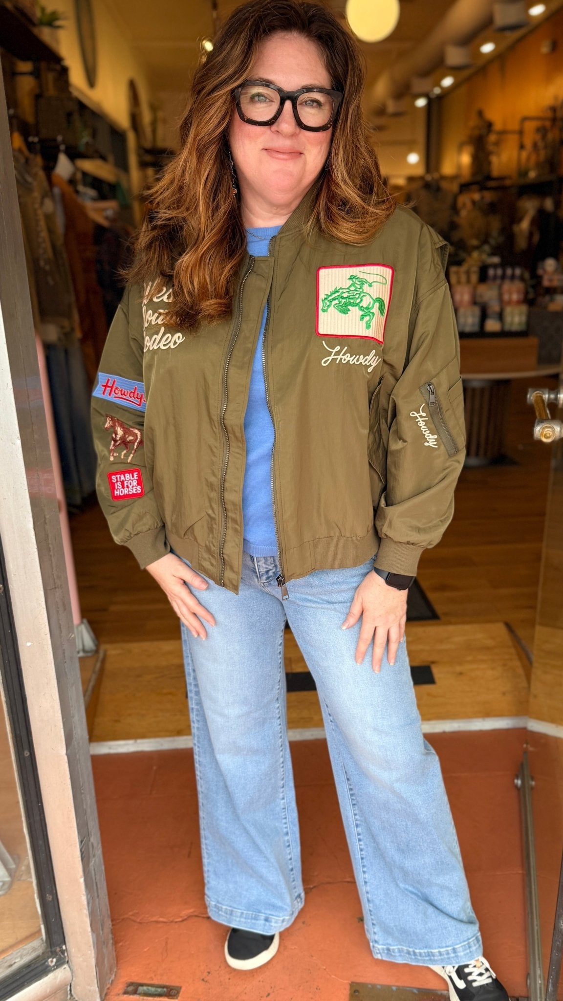 West Coast Rodeo Embroidered Patch Jacket - Rebecca James Clothing