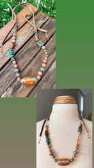 Turquoise and Jasper Beaded Necklace 