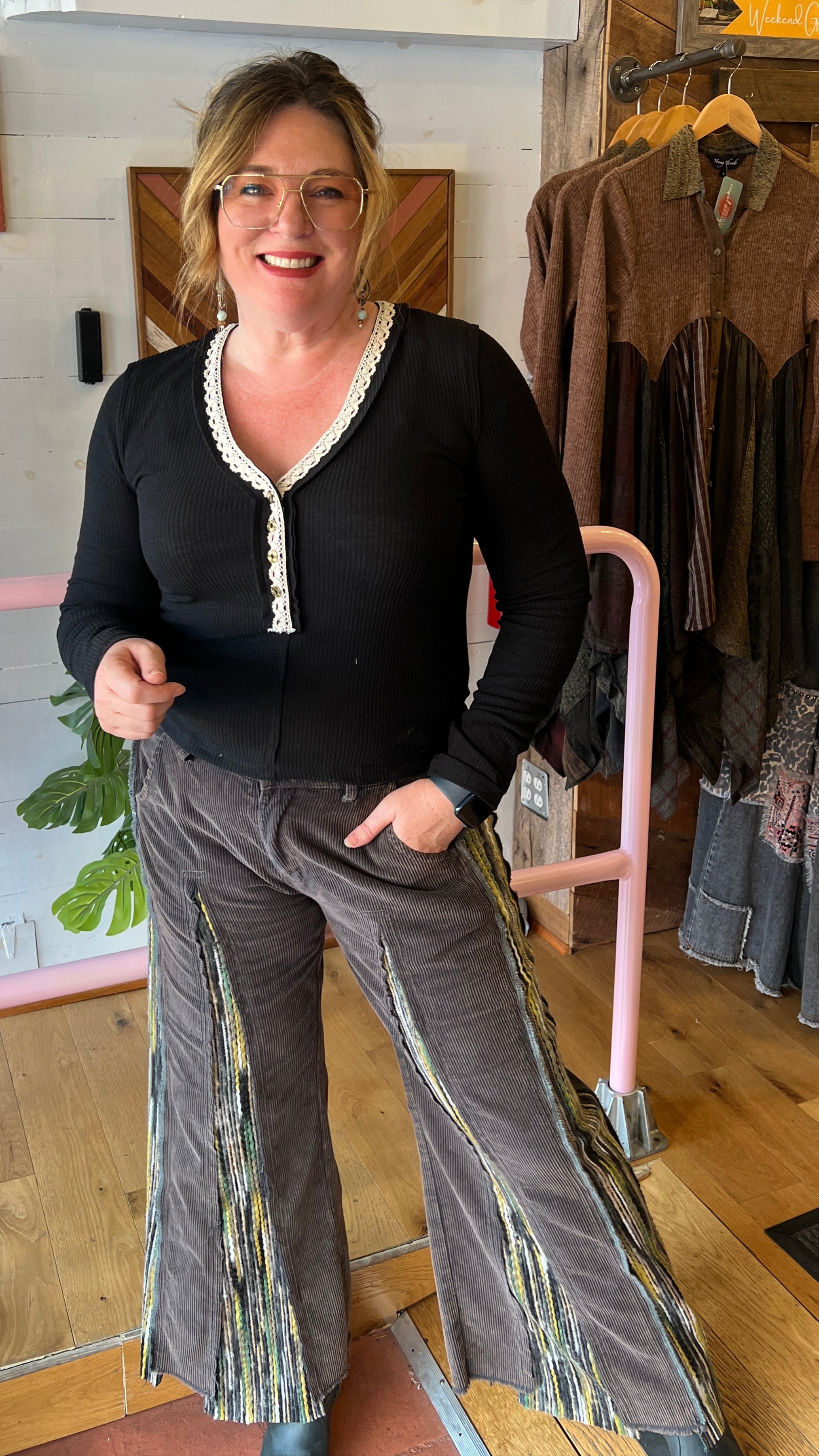 Corduroy Boho Wide Leg pants 