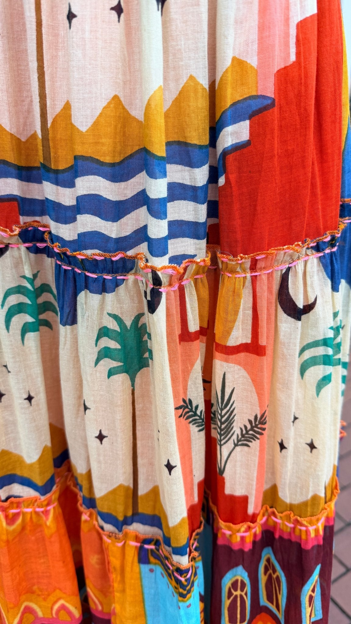 A Night in Tunisia Colorful Maxi Dress - Rebecca James Clothing