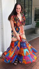 A Night in Tunisia Colorful Maxi Dress - Rebecca James Clothing