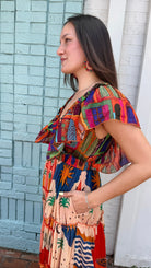A Night in Tunisia Colorful Maxi Dress - Rebecca James Clothing