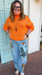 Artistic Bird in Flight Patchwork Pants - Rebecca James Clothing