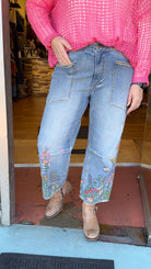 Barbie X Flower Fields Driftwood Denim - Rebecca James Clothing