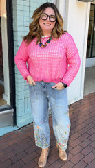 Barbie X Flower Fields Driftwood Denim - Rebecca James Clothing