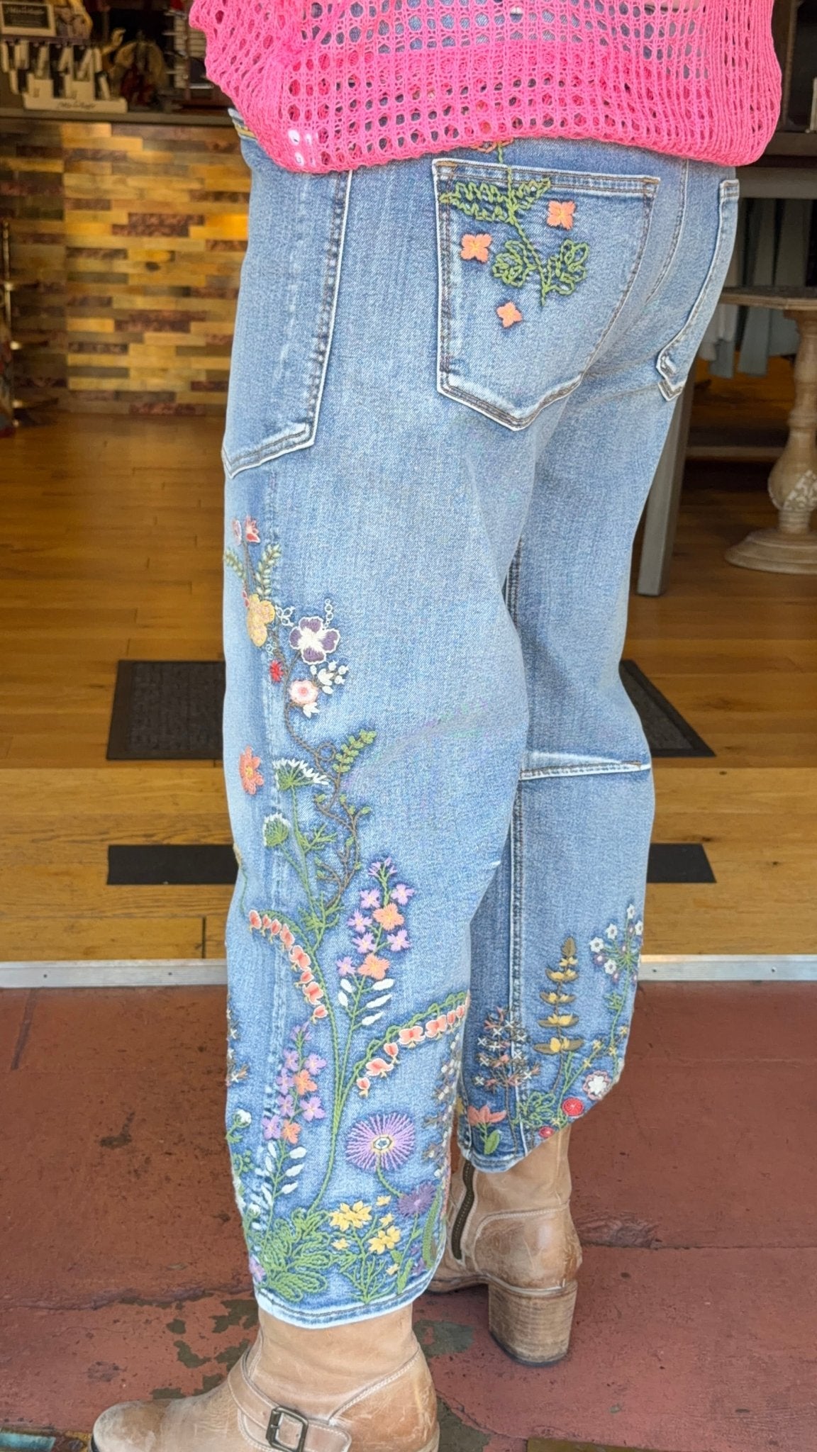 Barbie X Flower Fields Driftwood Denim – Rebecca James Clothing