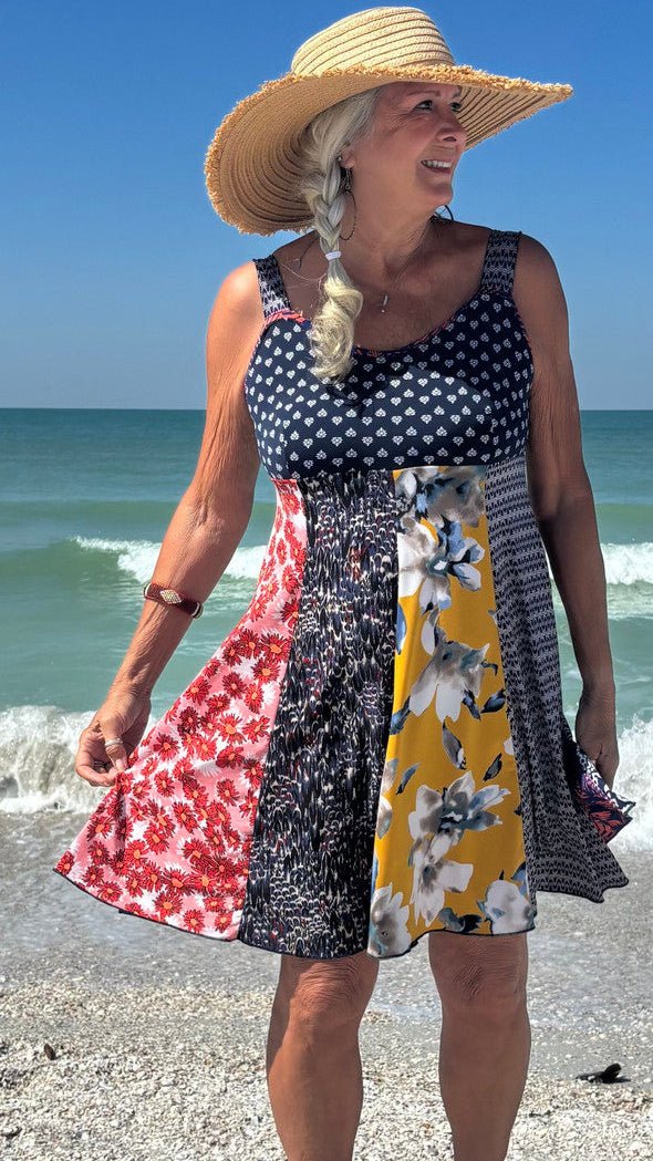 Beach Day Hippie Dress by Hand Jive - Rebecca James Clothing