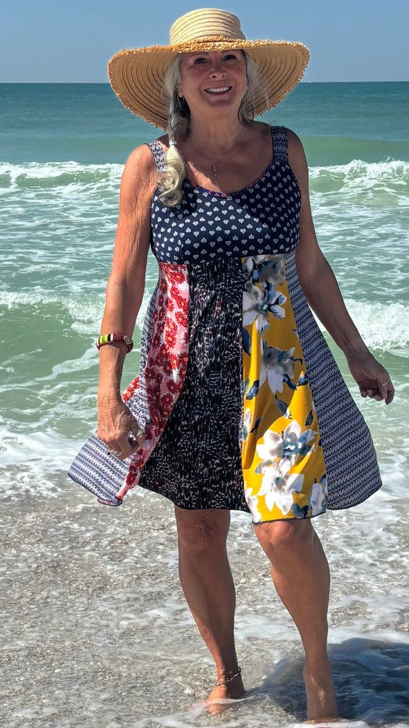 Beach Day Hippie Dress by Hand Jive - Rebecca James Clothing