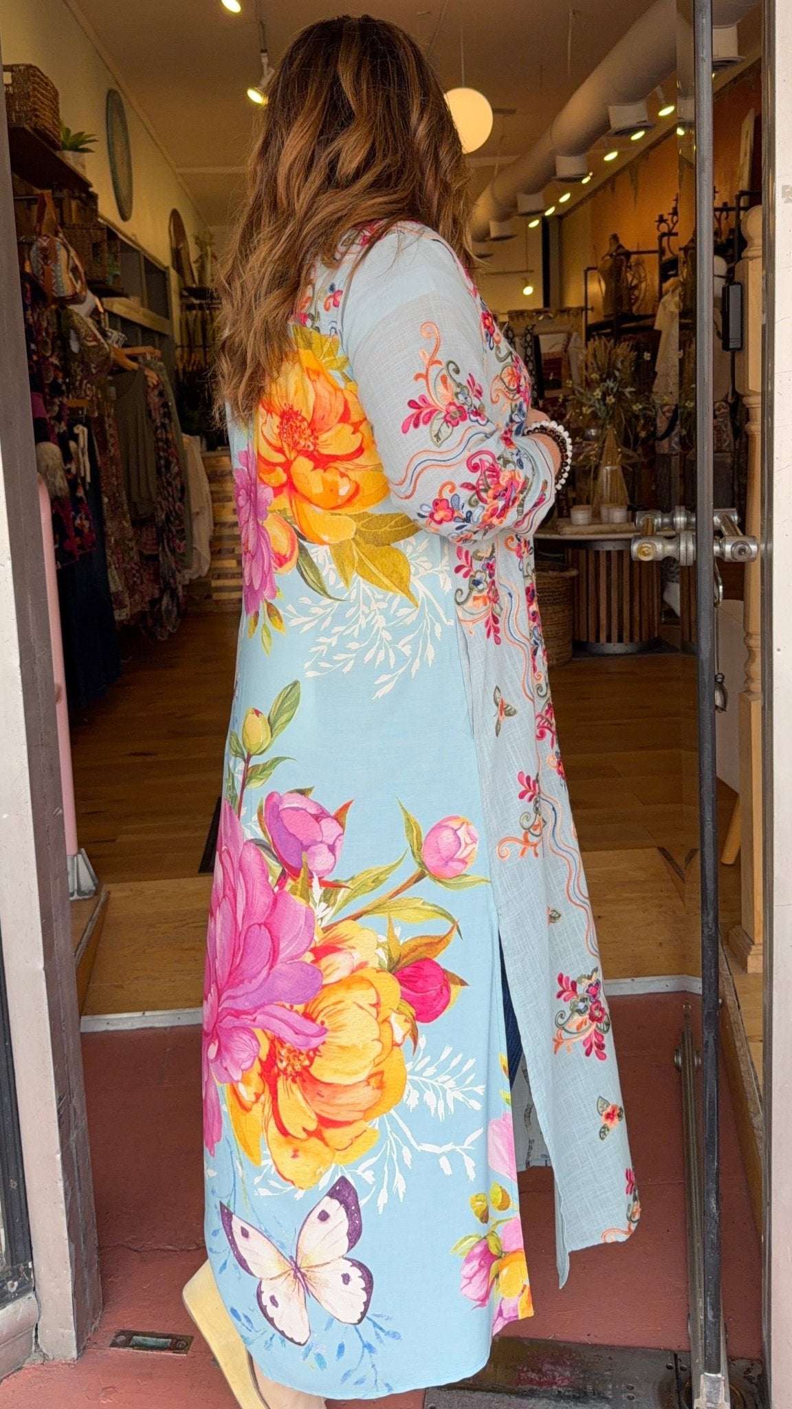 Beauty Mark Maxi Duster by Aratta - Rebecca James Clothing