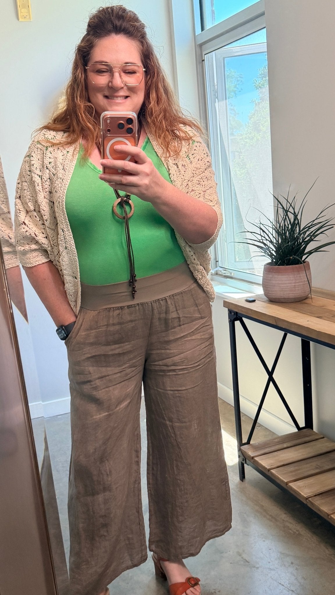 Beige Crochet Boho Wrap - Rebecca James Clothing