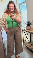 Beige Crochet Boho Wrap - Rebecca James Clothing