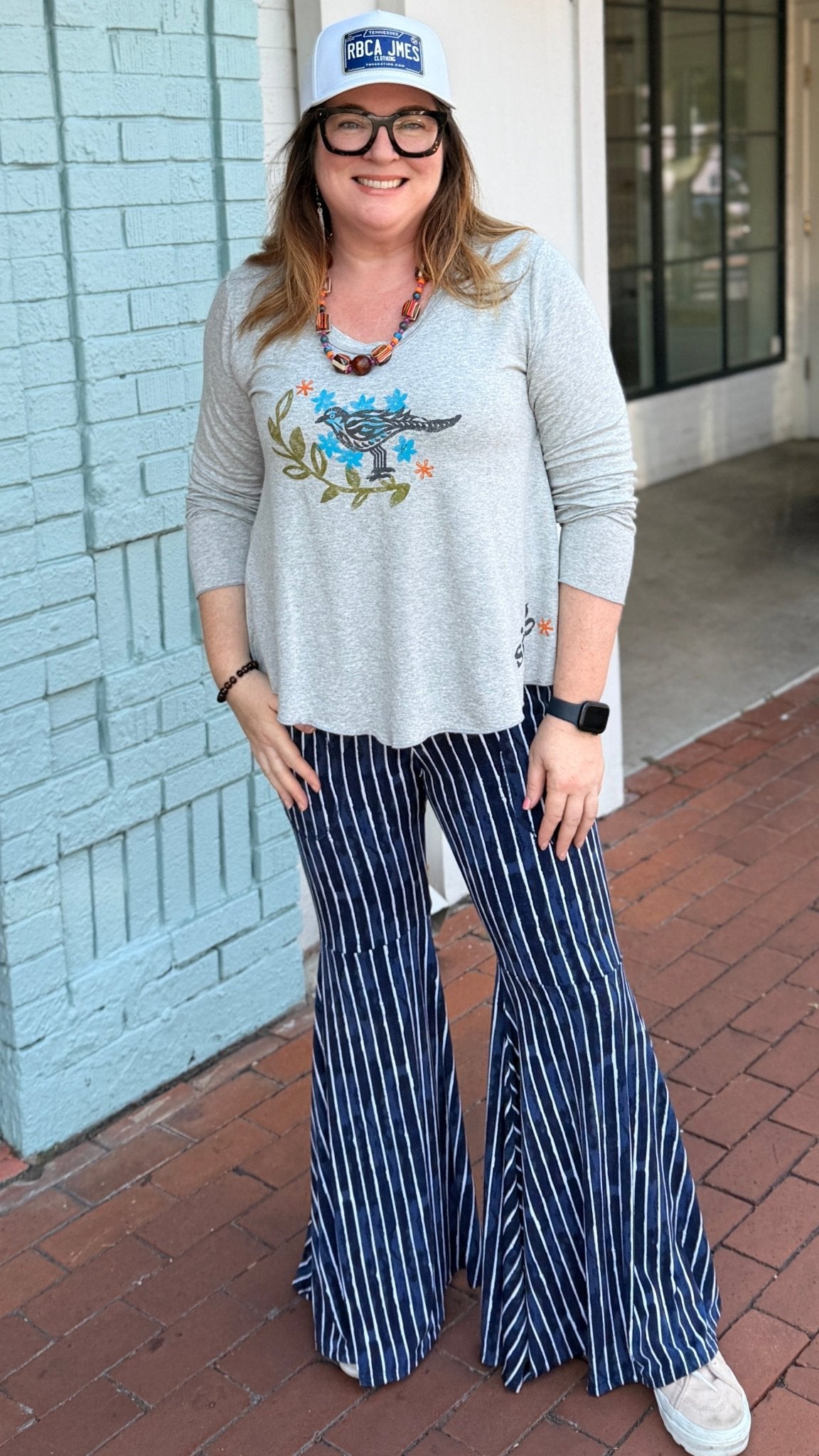 Bird Song Hand Painted Top by Hand Jive Clothing - Rebecca James Clothing